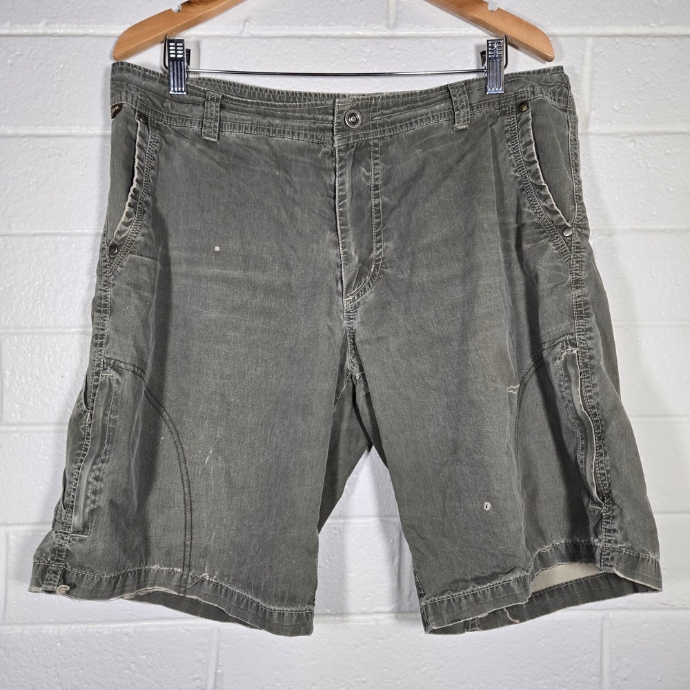 KUHL Shorts 36 Ramblr Cotton Nylon Outdoor‎ Utility Hiking Camping Gorpcore
